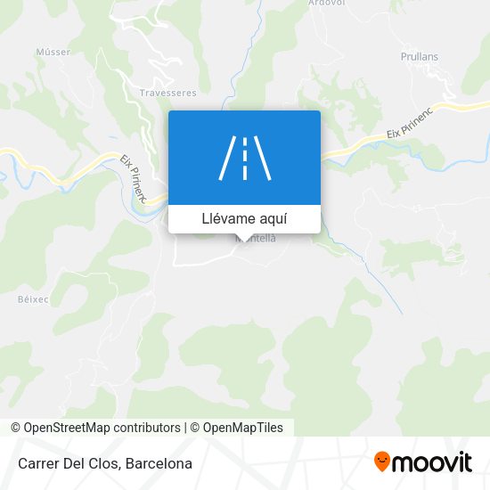 Mapa Carrer Del Clos