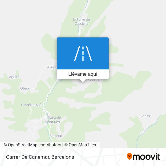 Mapa Carrer De Canemar