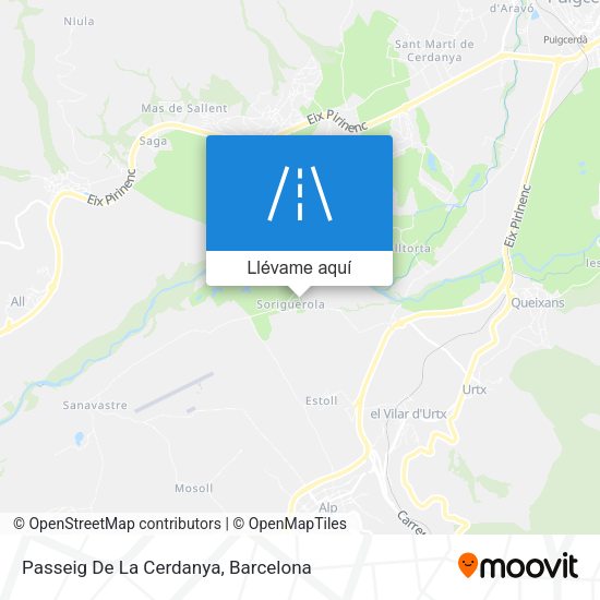 Mapa Passeig De La Cerdanya