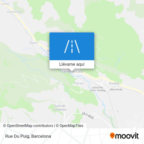 Mapa Rue Du Puig