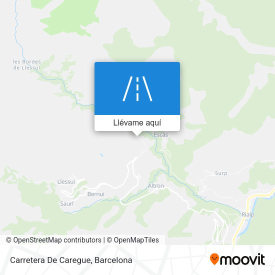 Mapa Carretera De Caregue
