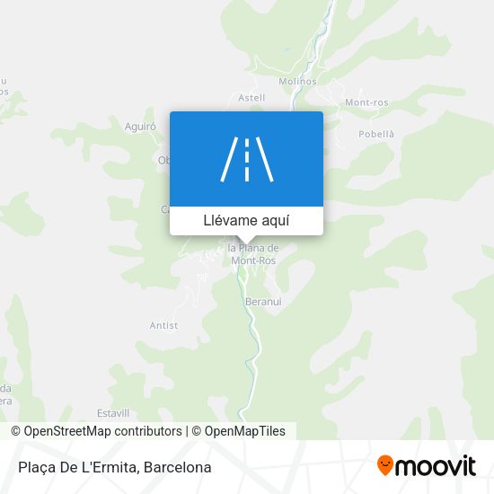 Mapa Plaça De L'Ermita
