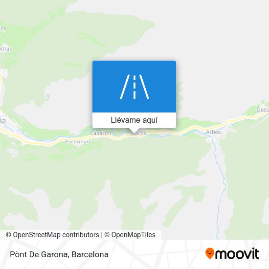 Mapa Pònt De Garona
