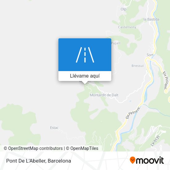 Mapa Pont De L'Abeller