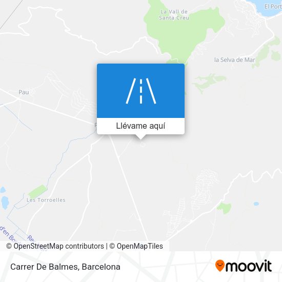Mapa Carrer De Balmes