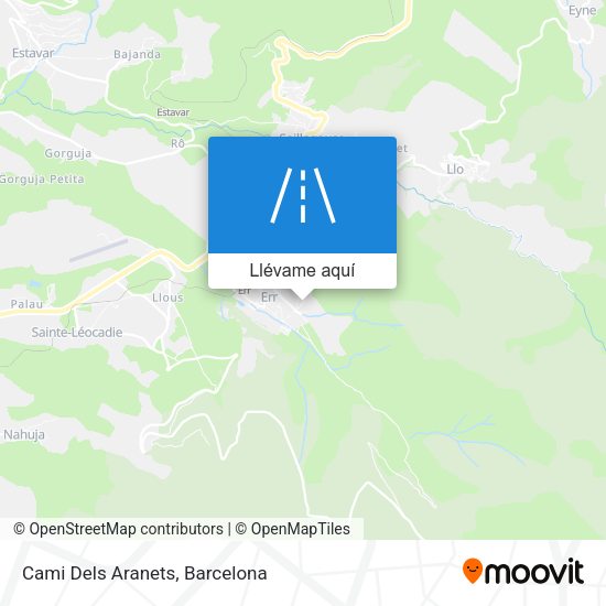 Mapa Cami Dels Aranets