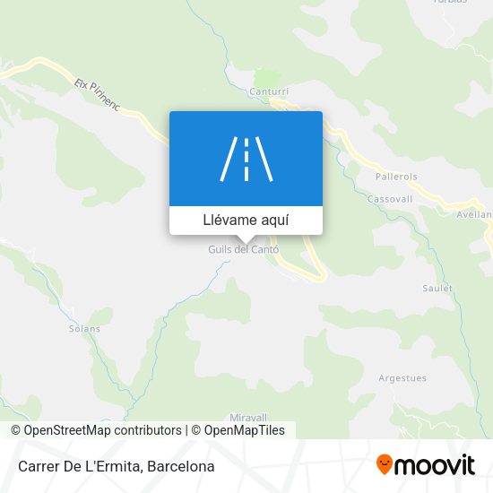 Mapa Carrer De L'Ermita