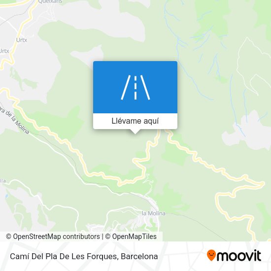 Mapa Camí Del Pla De Les Forques
