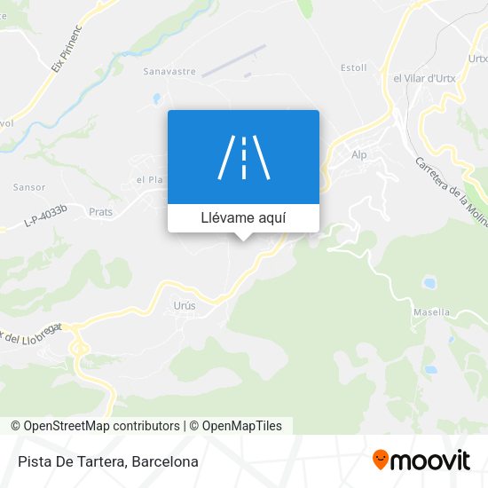Mapa Pista De Tartera