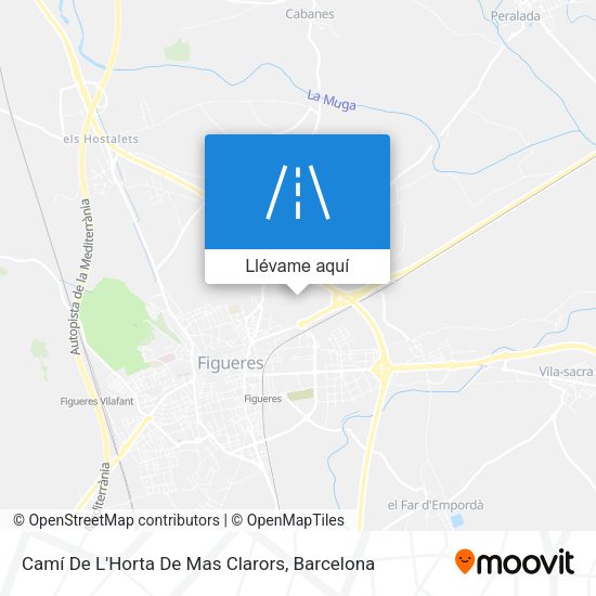 Mapa Camí De L'Horta De Mas Clarors