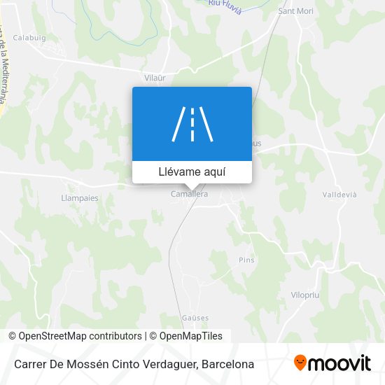 Mapa Carrer De Mossén Cinto Verdaguer