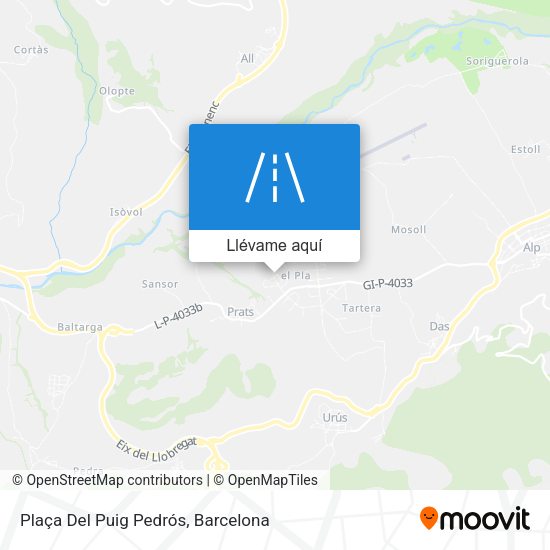 Mapa Plaça Del Puig Pedrós