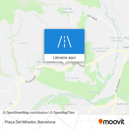 Mapa Plaça Del Mirador