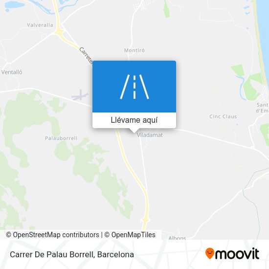 Mapa Carrer De Palau Borrell