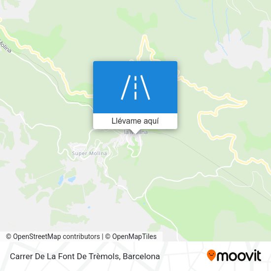 Mapa Carrer De La Font De Trèmols