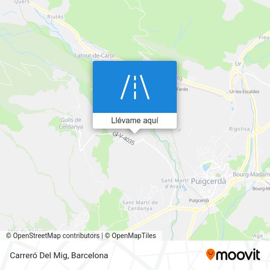Mapa Carreró Del Mig