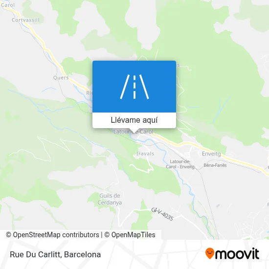 Mapa Rue Du Carlitt