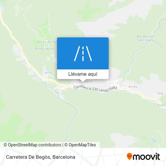Mapa Carretera De Begòs