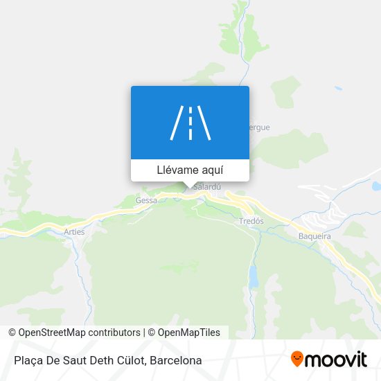 Mapa Plaça De Saut Deth Cülot