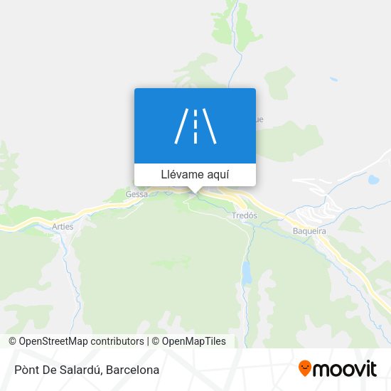 Mapa Pònt De Salardú