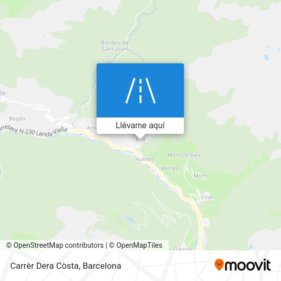 Mapa Carrèr Dera Còsta