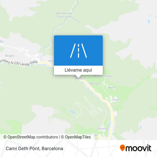 Mapa Camí Deth Pònt