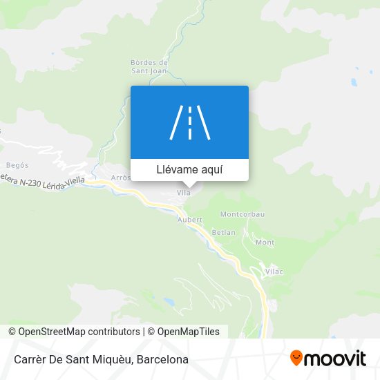 Mapa Carrèr De Sant Miquèu