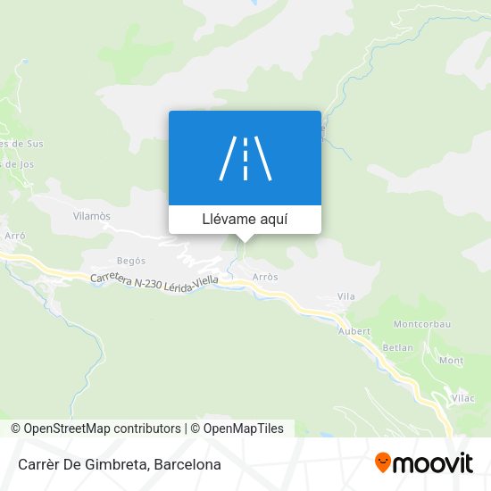 Mapa Carrèr De Gimbreta