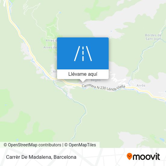 Mapa Carrèr De Madalena