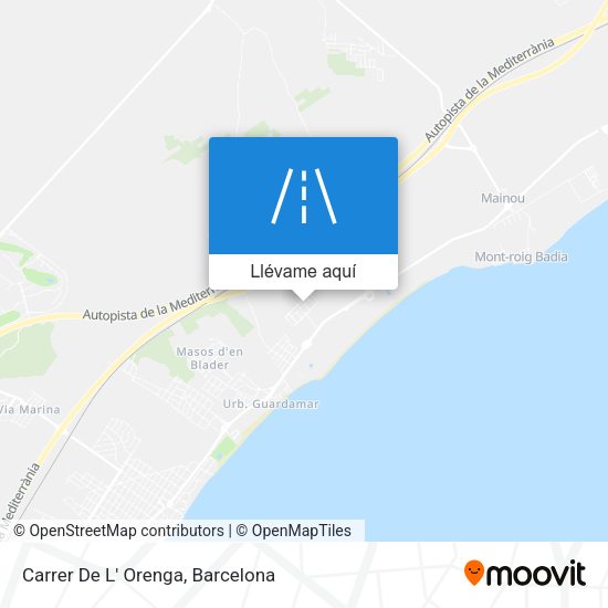 Mapa Carrer De L' Orenga