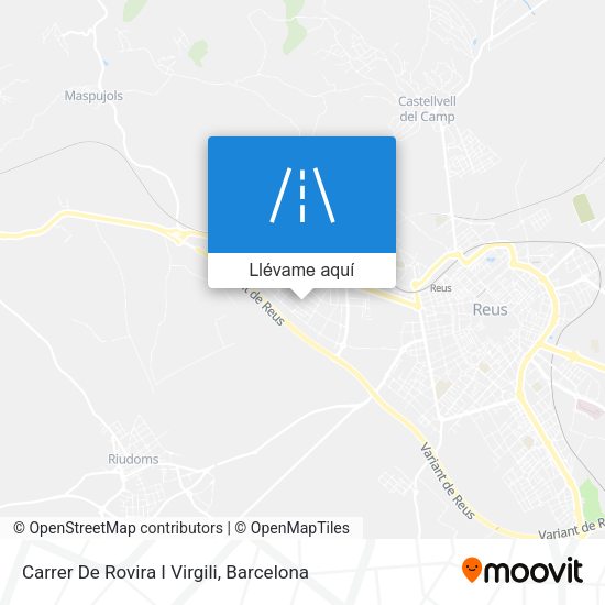 Mapa Carrer De Rovira I Virgili
