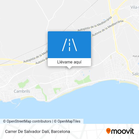 Mapa Carrer De Salvador Dalí
