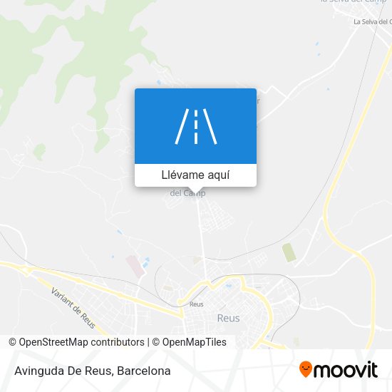 Mapa Avinguda De Reus