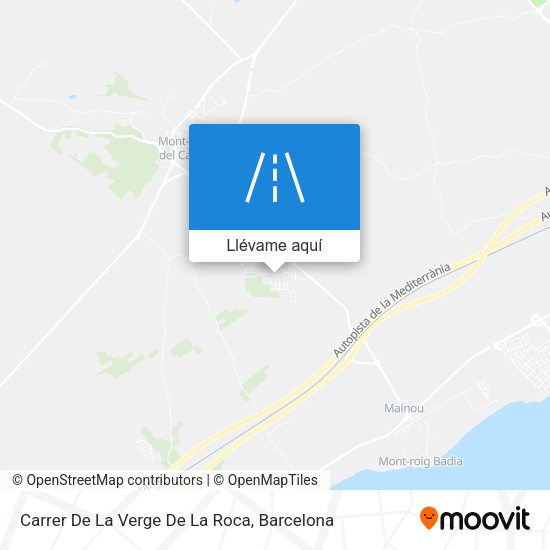 Mapa Carrer De La Verge De La Roca