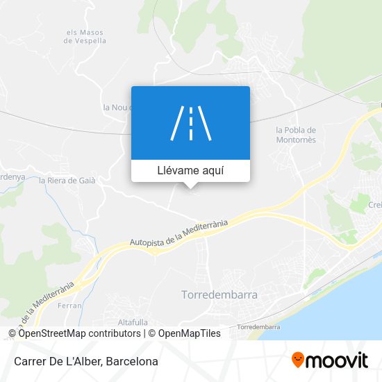 Mapa Carrer De L'Alber