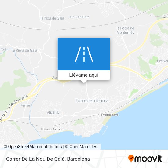 Mapa Carrer De La Nou De Gaià
