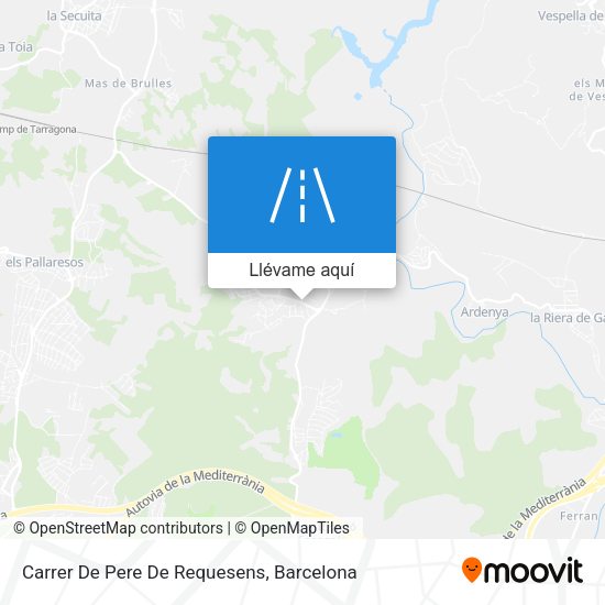 Mapa Carrer De Pere De Requesens
