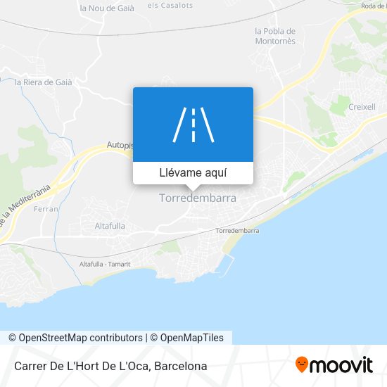 Mapa Carrer De L'Hort De L'Oca