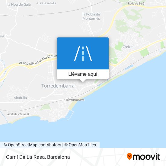 Mapa Camí De La Rasa