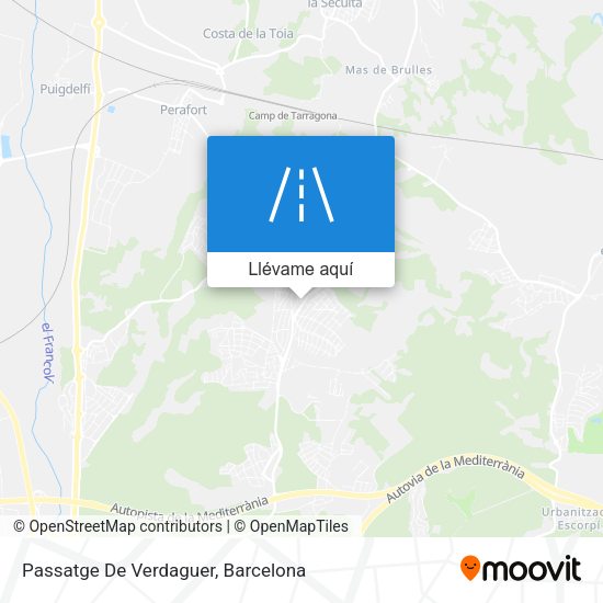 Mapa Passatge De Verdaguer