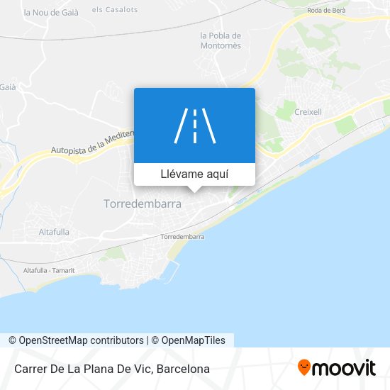 Mapa Carrer De La Plana De Vic