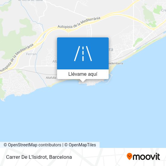 Mapa Carrer De L'Isidrot