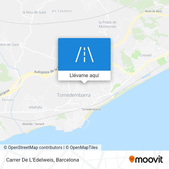 Mapa Carrer De L'Edelweis