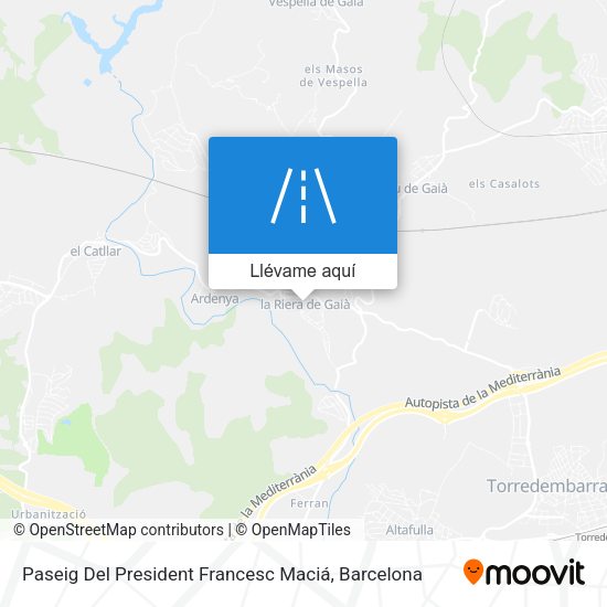 Mapa Paseig Del President Francesc Maciá
