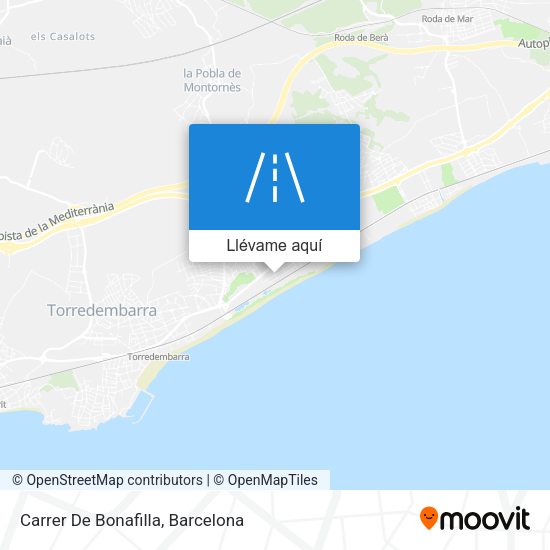 Mapa Carrer De Bonafilla
