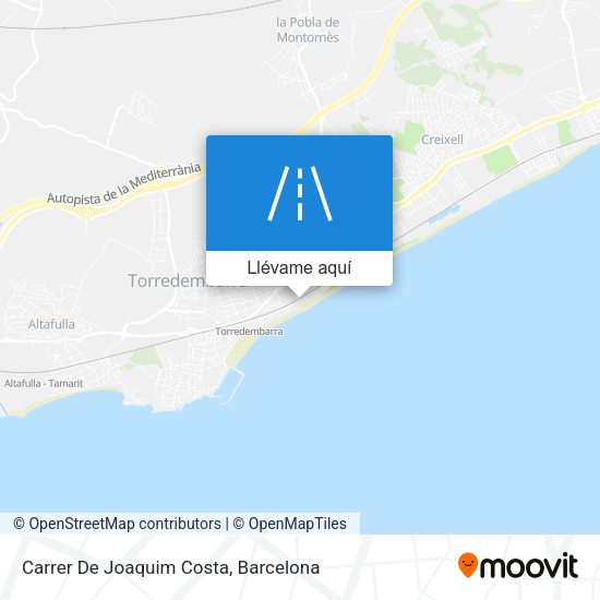 Mapa Carrer De Joaquim Costa