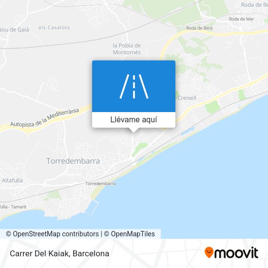 Mapa Carrer Del Kaiak
