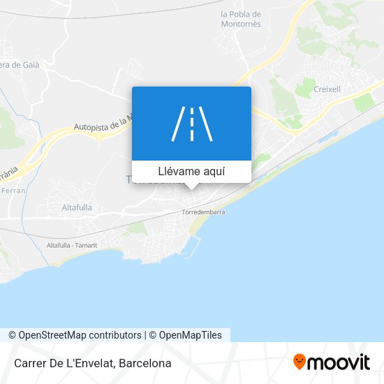 Mapa Carrer De L'Envelat