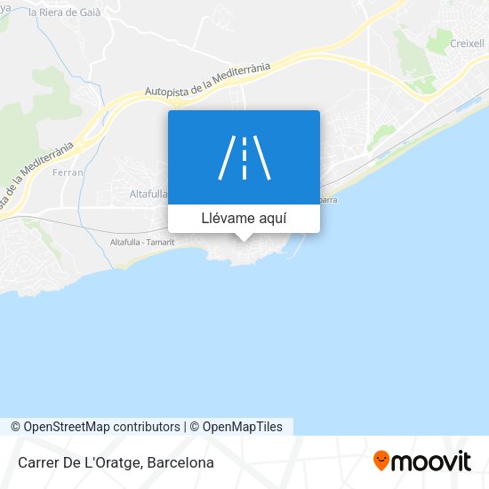 Mapa Carrer De L'Oratge