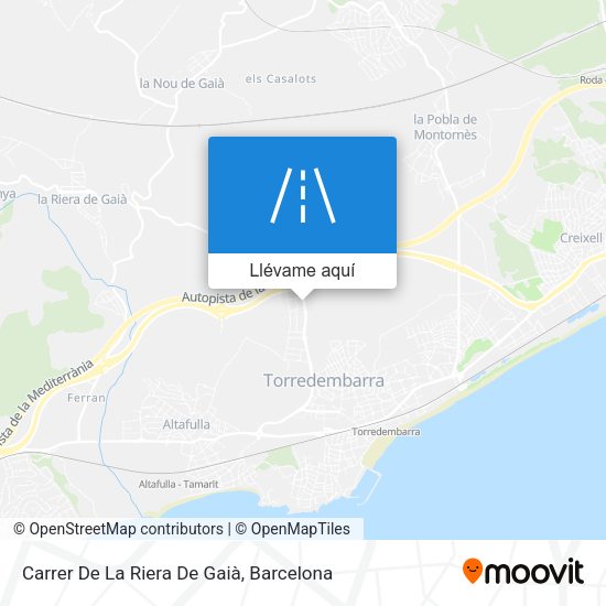 Mapa Carrer De La Riera De Gaià